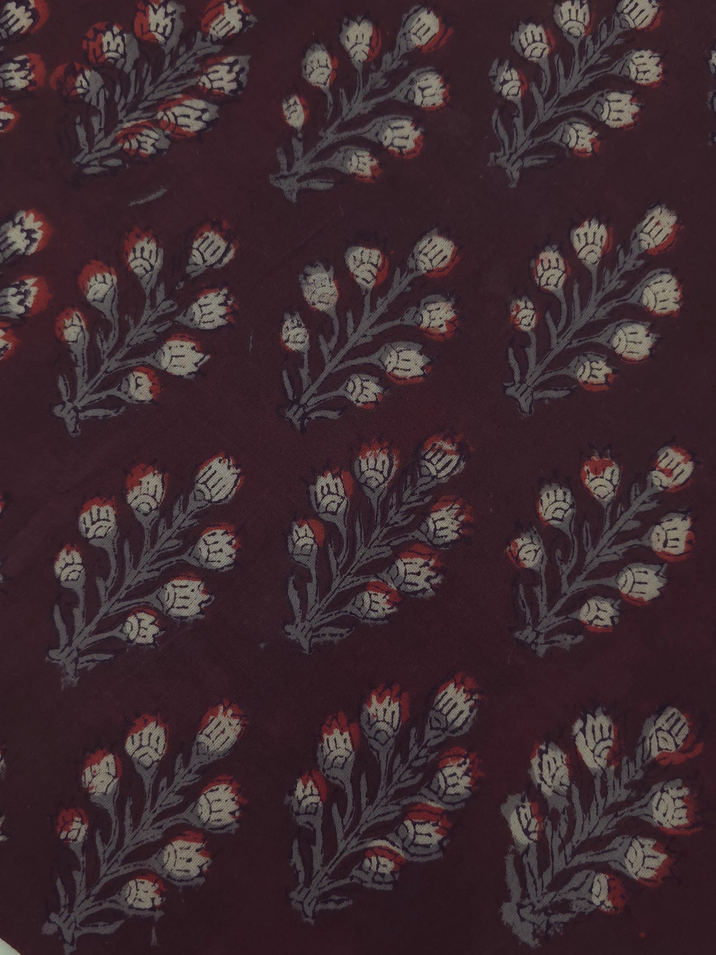 Pure bagru dabu printed cotton fabric DRM-169 **ready to dispatch**