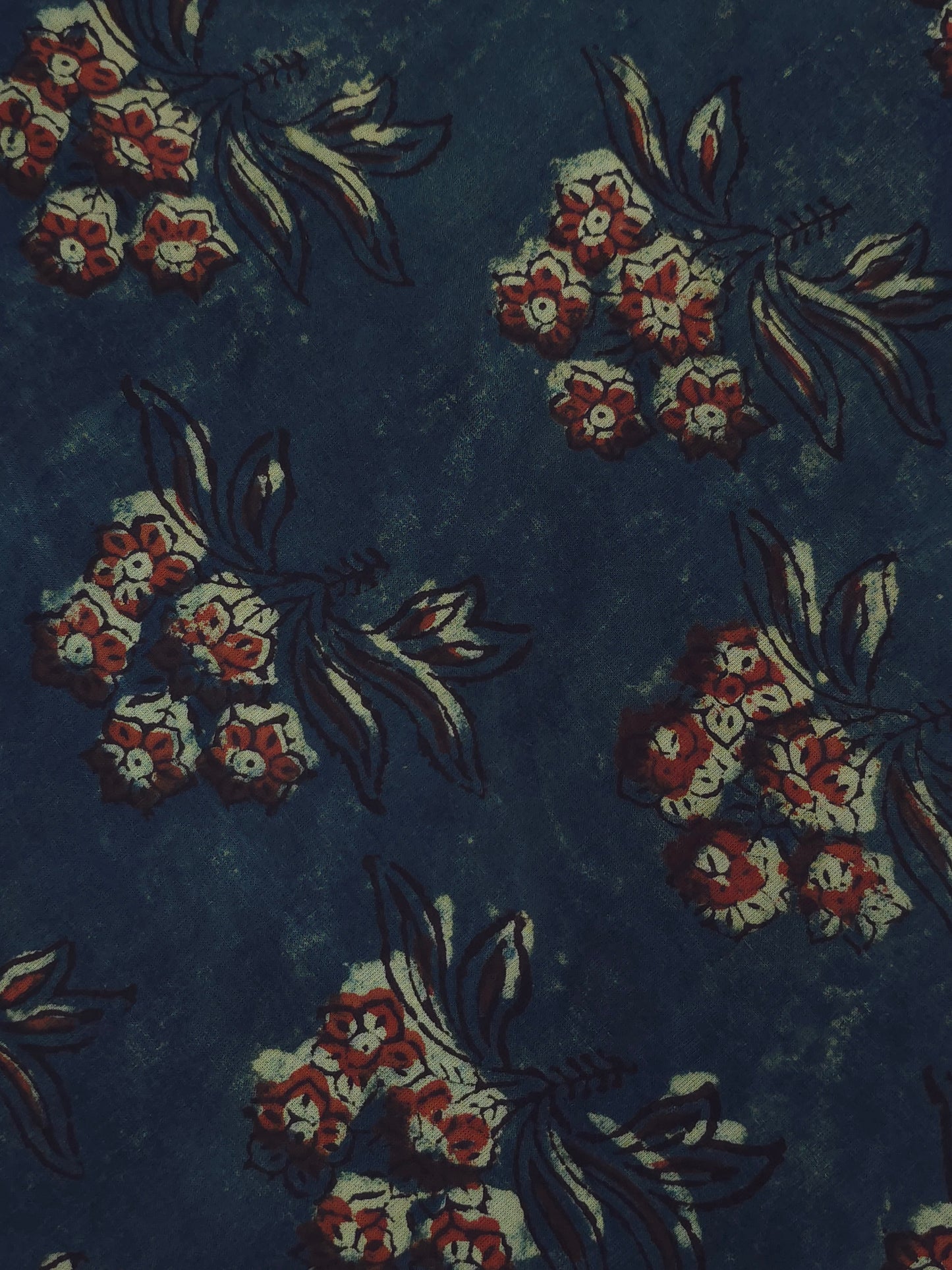 Pure bagru dabu printed cotton fabric DRM-170 **ready to dispatch**