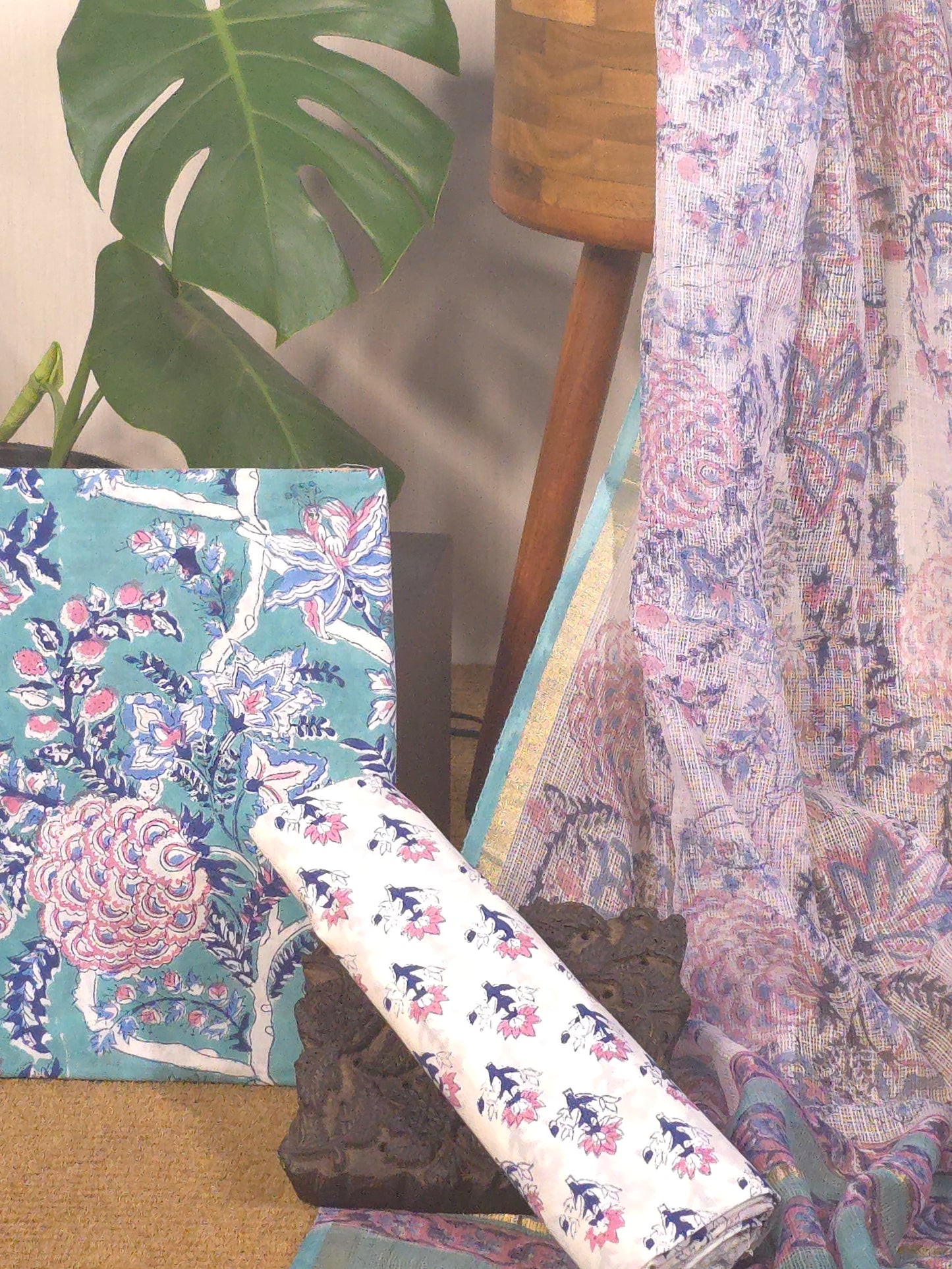 Pure cotton 3(PC) set with pure kota dupatta USS-046 **ready to dispatch**