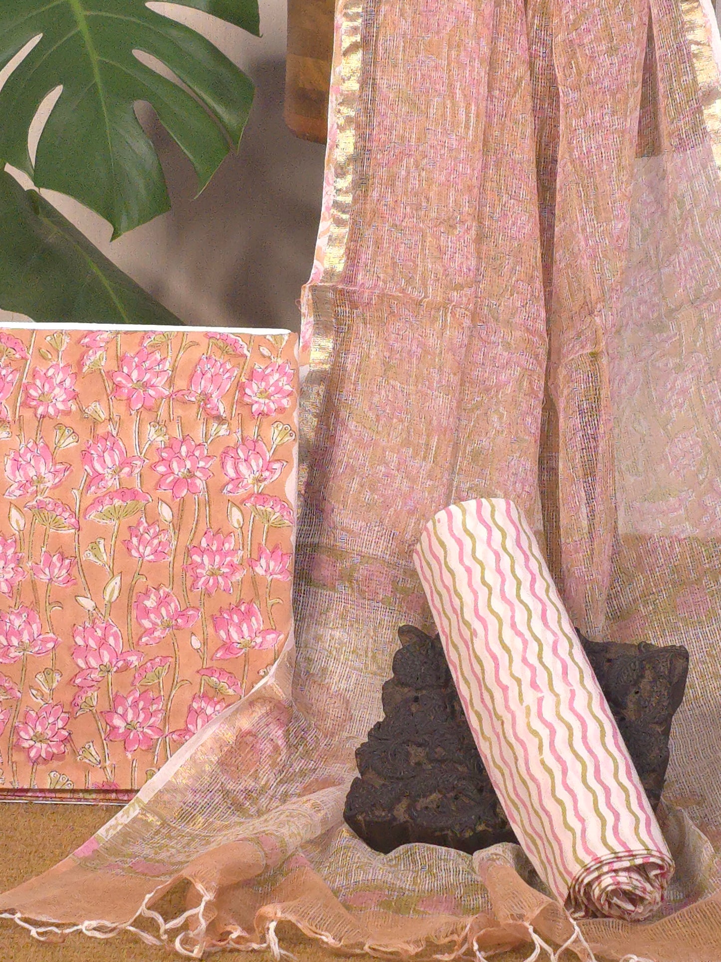 Pure cotton 3(PC) suit with pure kota dupatta USS-042 **ready to dispatch**