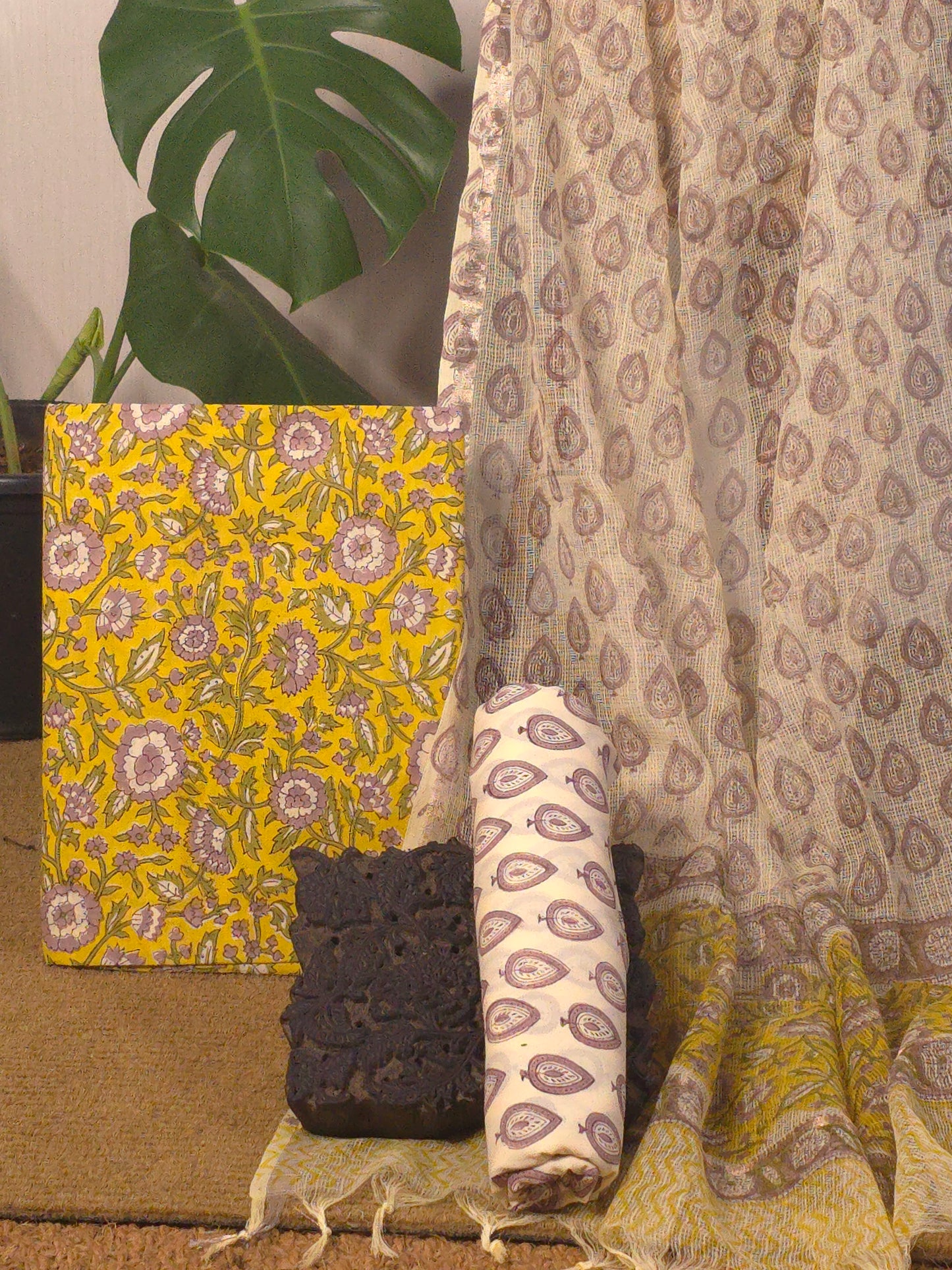 Pure cotton 3(PC) set with pure kota dupatta USS-036 **ready to dispatch**