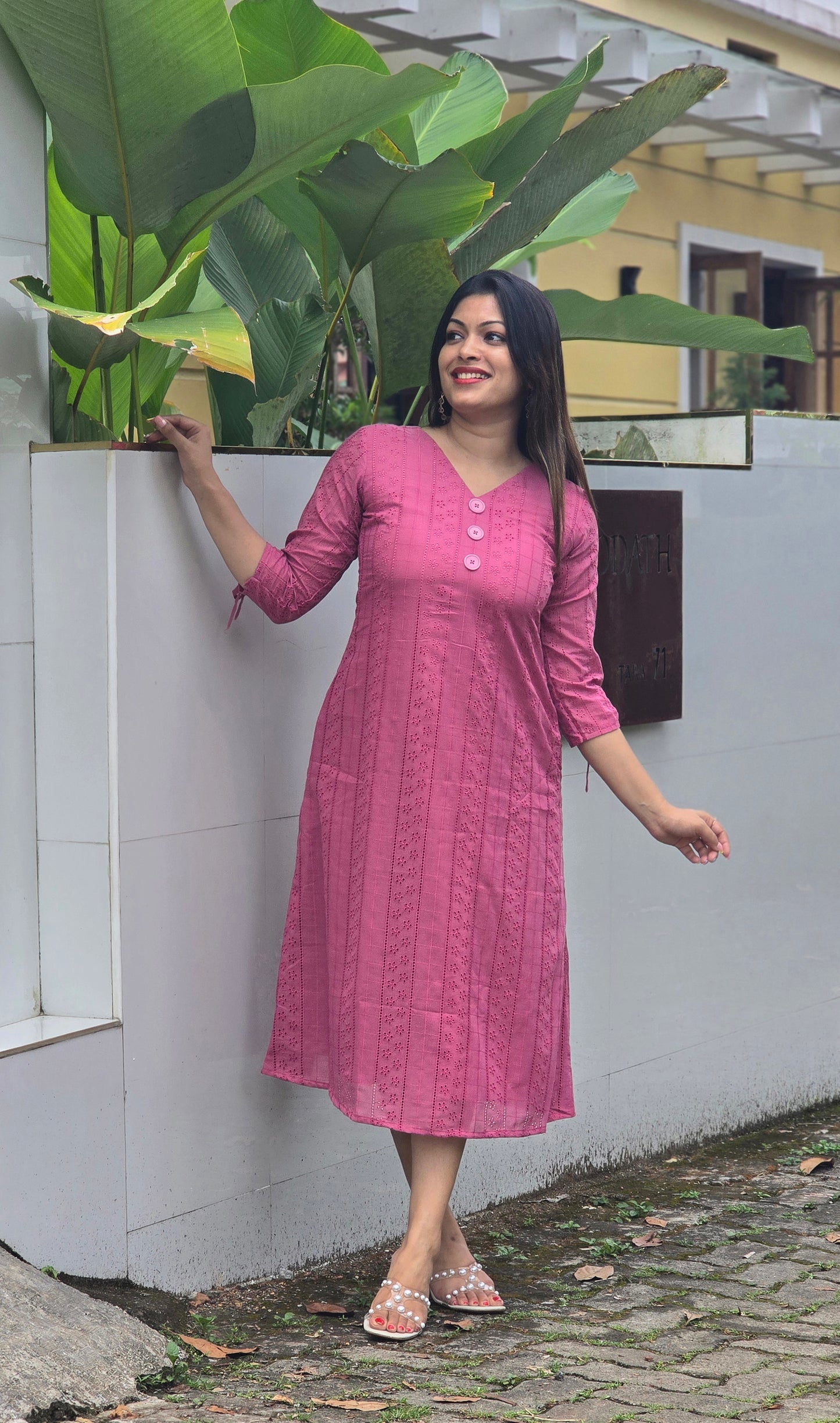 Pink hacoba kurti MBS-672 **ready to dispatch**