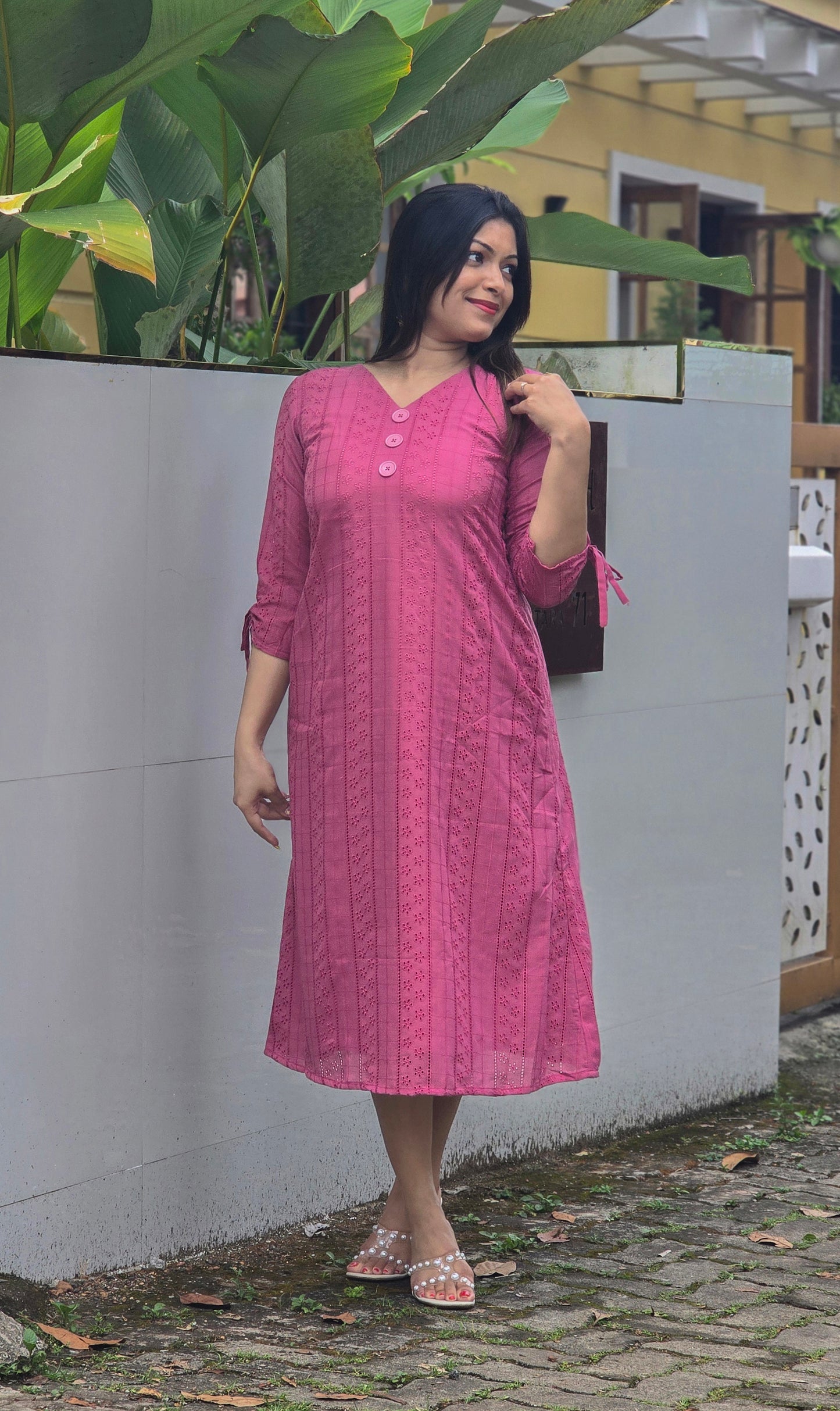 Pink hacoba kurti MBS-672 **ready to dispatch**