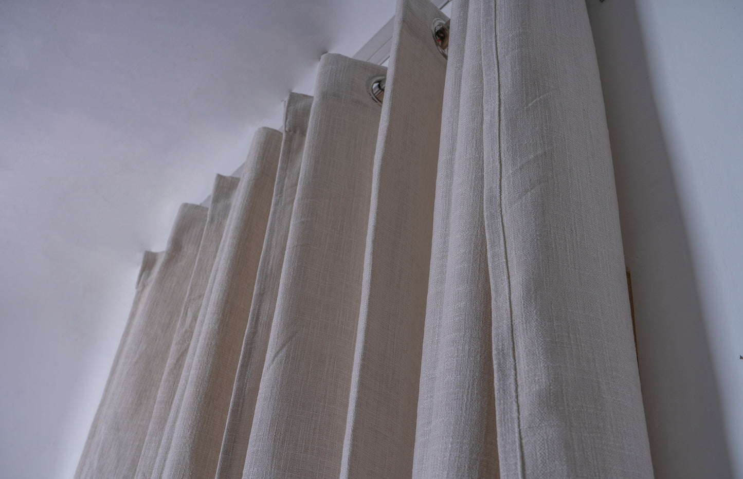 Ring curtain in light shade HD013