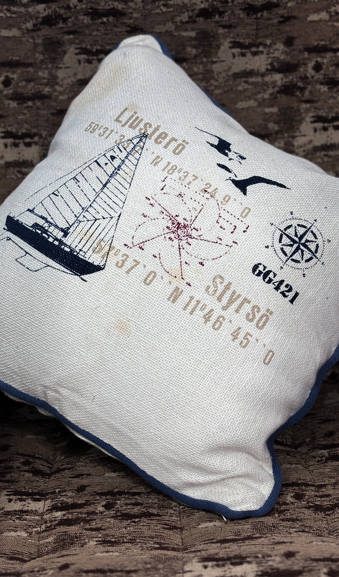 Cushion cover in jute cotton fabric set of 5