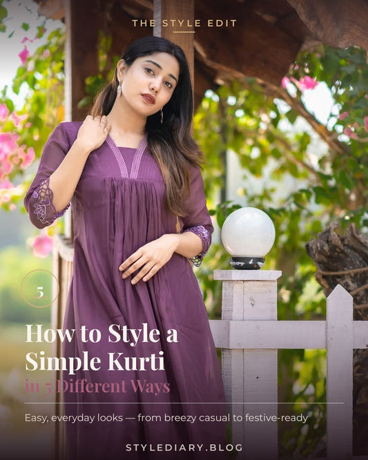 How to Style a Simple Kurti in 5 Different Ways