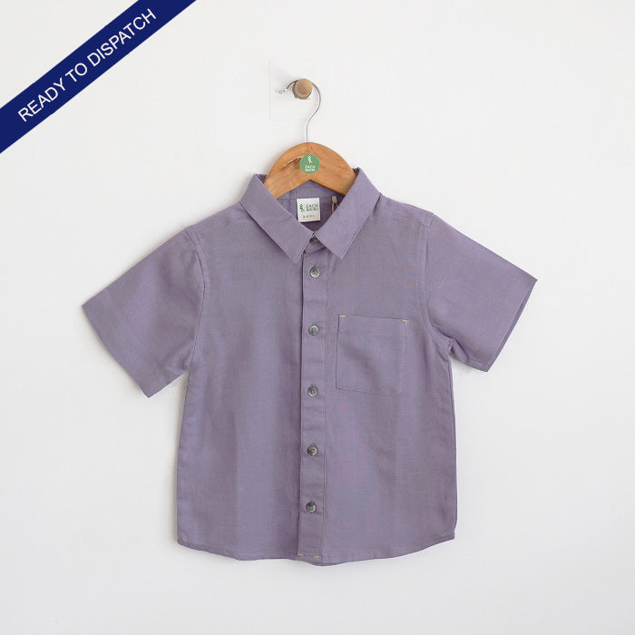 Kids Cotton half sleeve shirt with Contrast