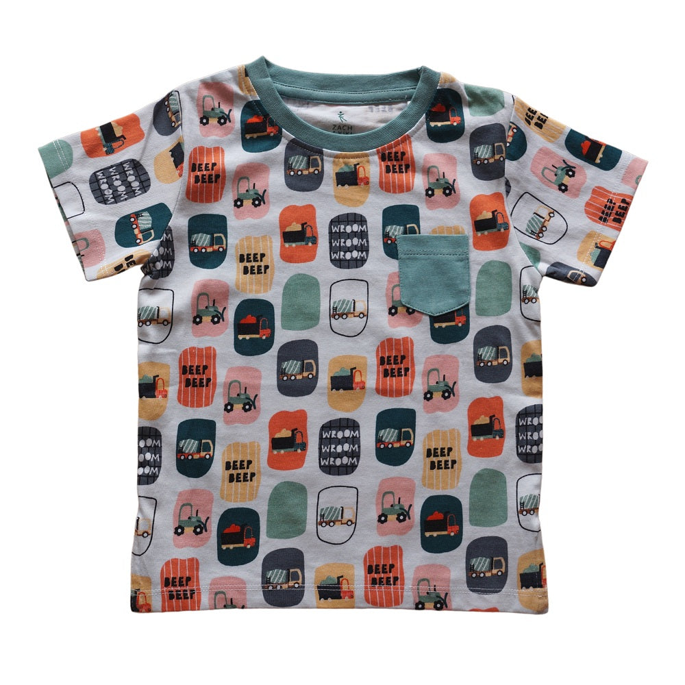 Kids Round neck tee with multicolour digital print