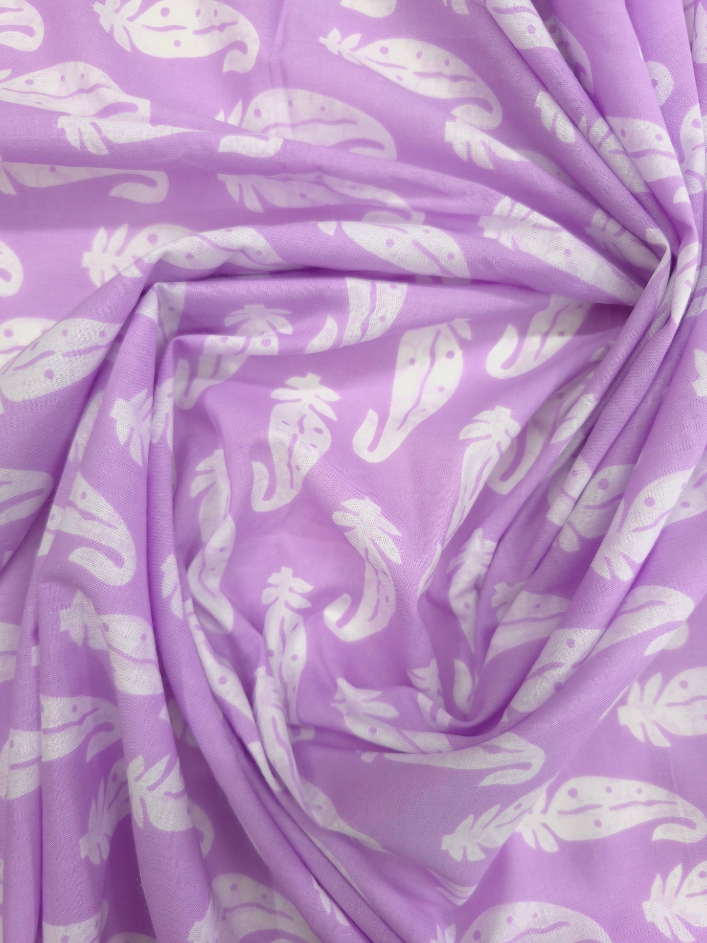 Pure soft cotton jaipur printed in lavender shade DRM-026 **ready to dispatch**