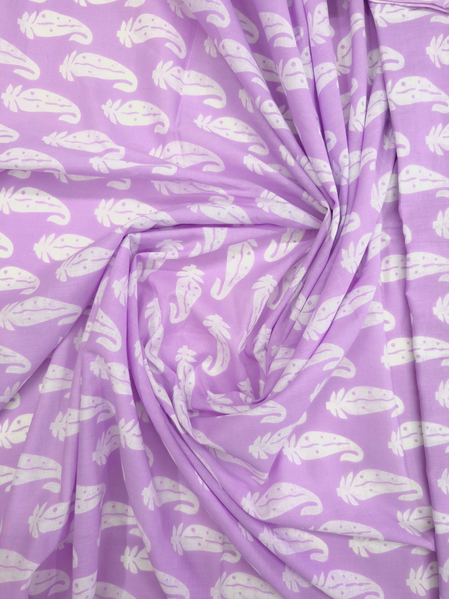 Pure soft cotton jaipur printed in lavender shade DRM-026 **ready to dispatch**