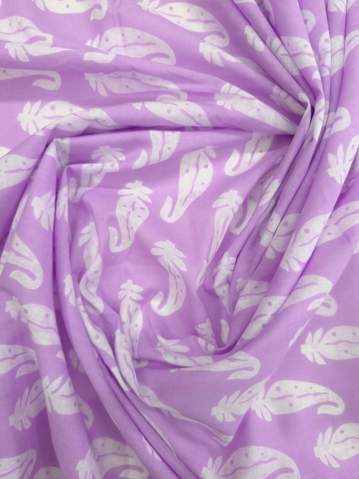 Pure soft cotton jaipur printed in lavender shade DRM-026 **ready to dispatch**