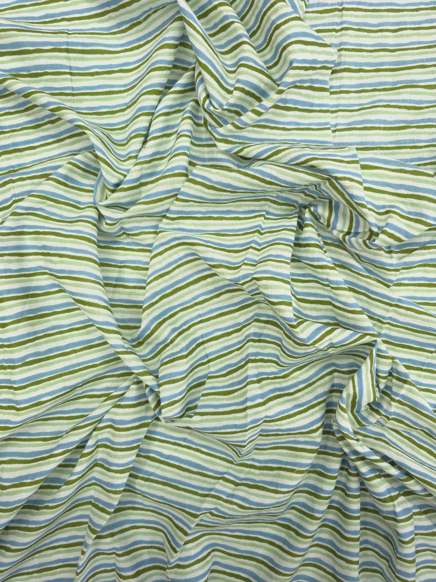 Multicoloured stripe printed cotton fabric DRM-030 **ready to dispatch**