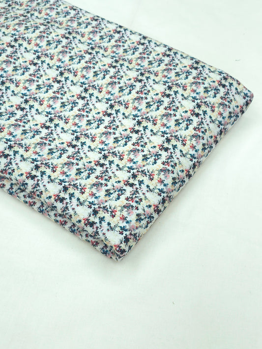 floral printed satin fabric DRM-046 **ready to dispatch**