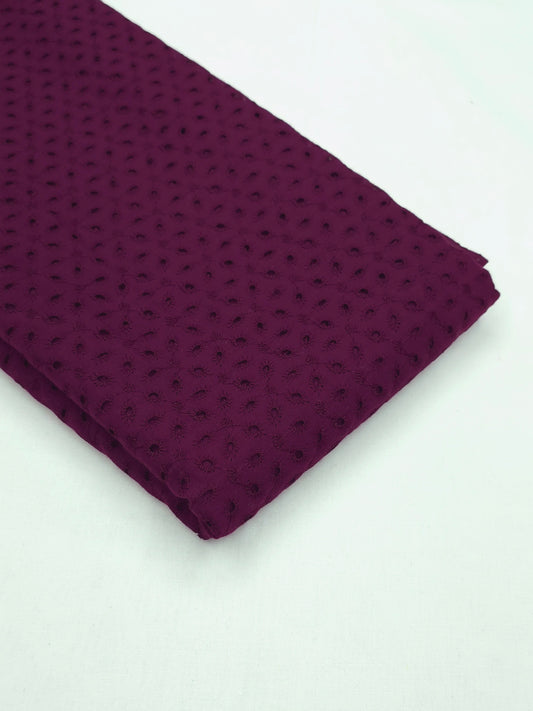 Mulberry shaded pure cotton hacoba fabric DRM-038 **ready to dispatch**