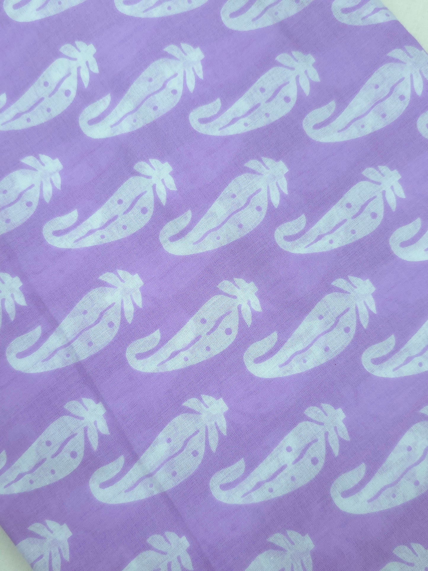 Pure soft cotton jaipur printed in lavender shade DRM-026 **ready to dispatch**