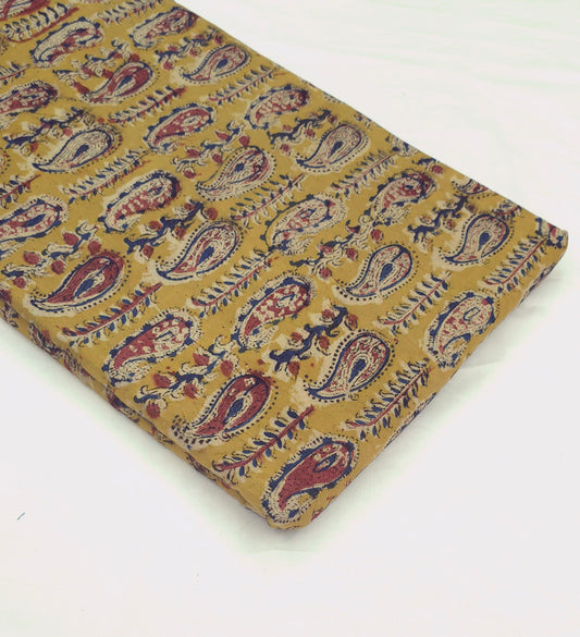 Kalamkari printed cotton fabric DRM-097 **Ready to dispatch**