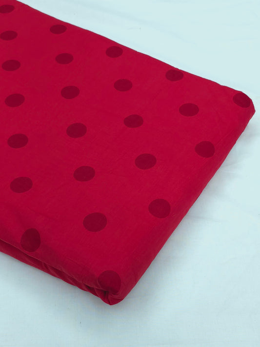 Polka dotted cotton fabric DRM-0119 **ready to dispatch**