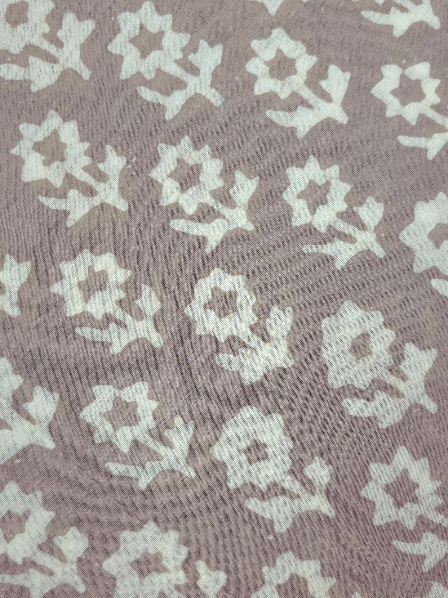 Block printed cotton fabric with hacoba border DRM-0131 **ready to dispatch**