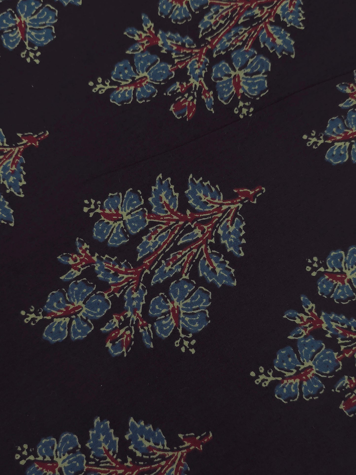 Block printed cambric cotton fabric DRM-0134 **ready to dispatch**