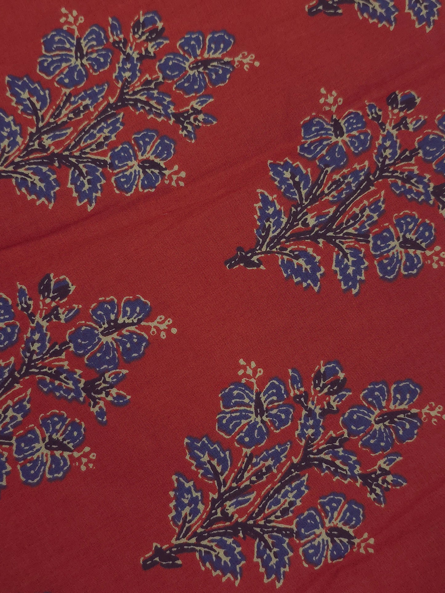 Block printed cambric cotton fabric DRM-0142 **ready to dispatch**