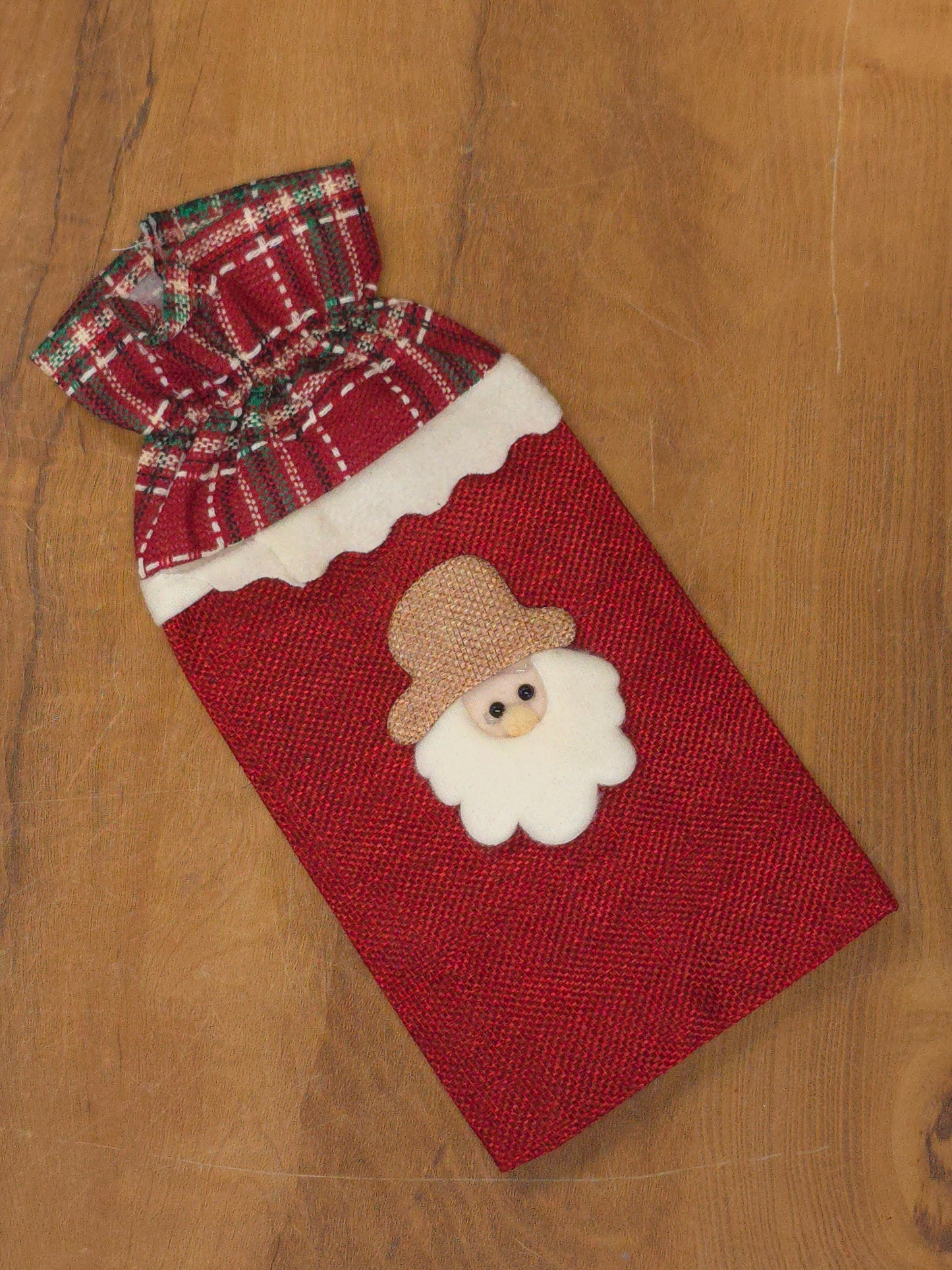 Christmas themed bottle cover in red shade HD-101