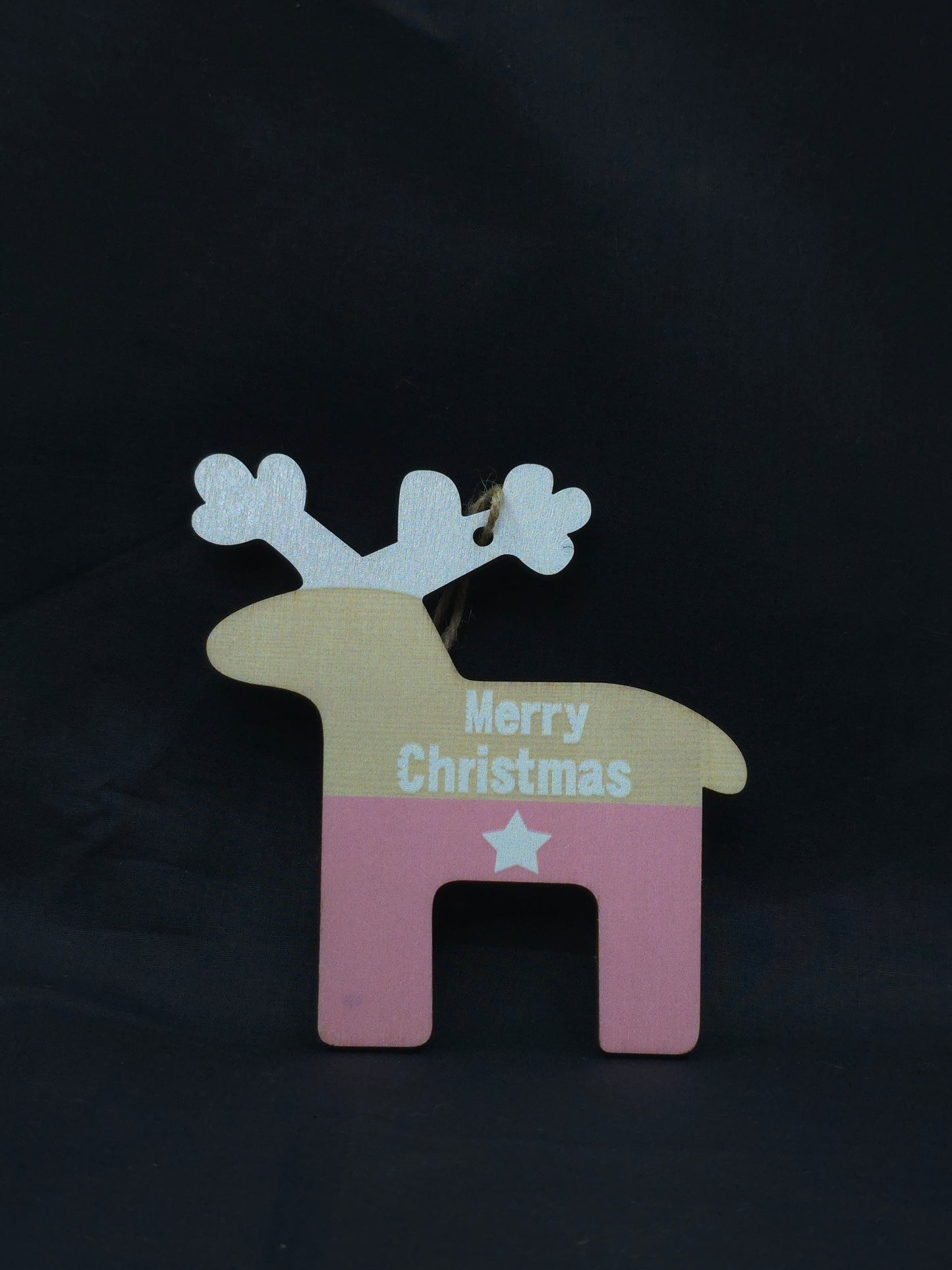 Wooden reindeer christmas ornament HD-094 **ready to dispatch**