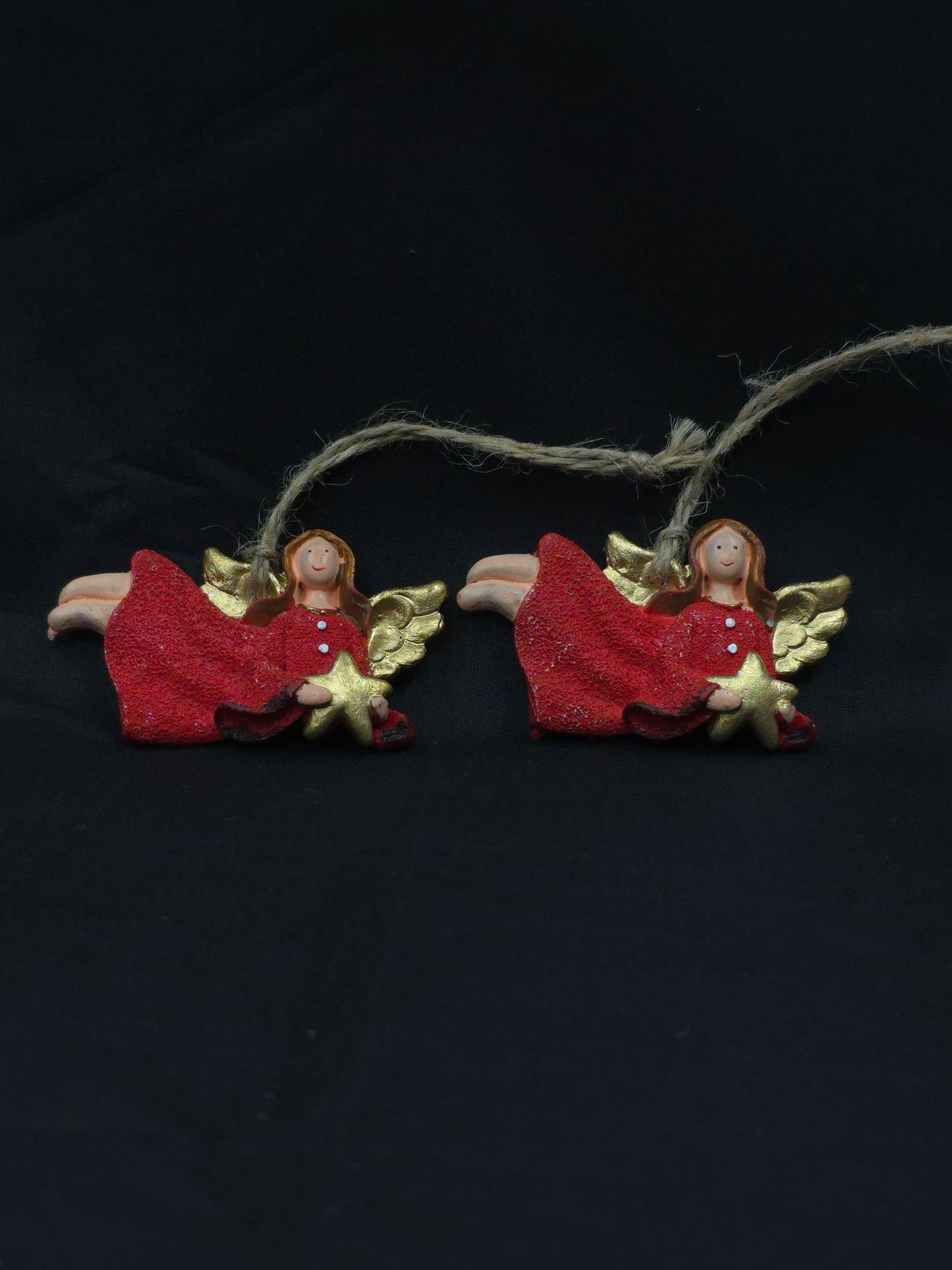 Christmas red angel hanging ornament set of two HD-089 **ready to dispatch**