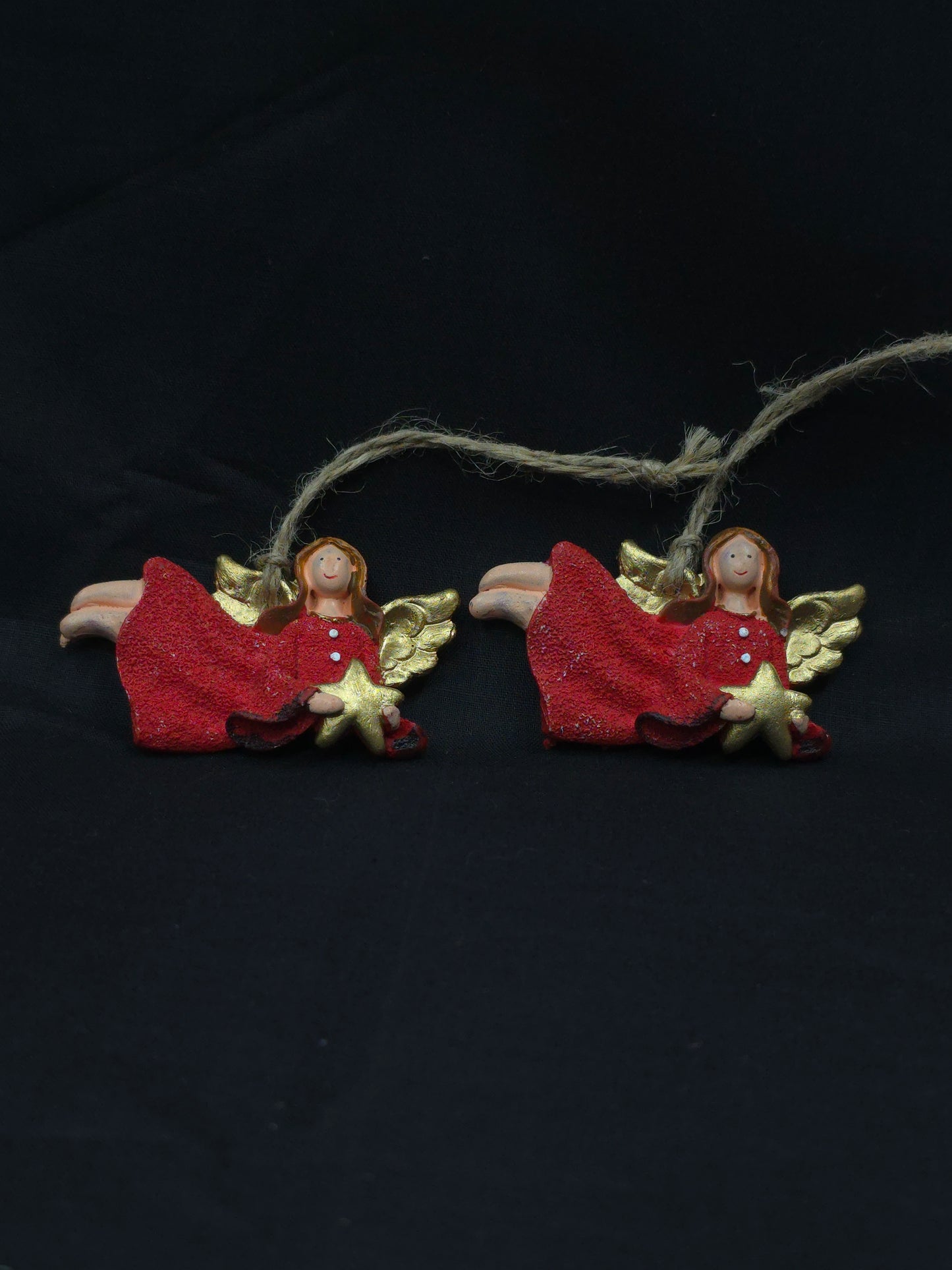 Christmas red angel hanging ornament set of two HD-089 **ready to dispatch**