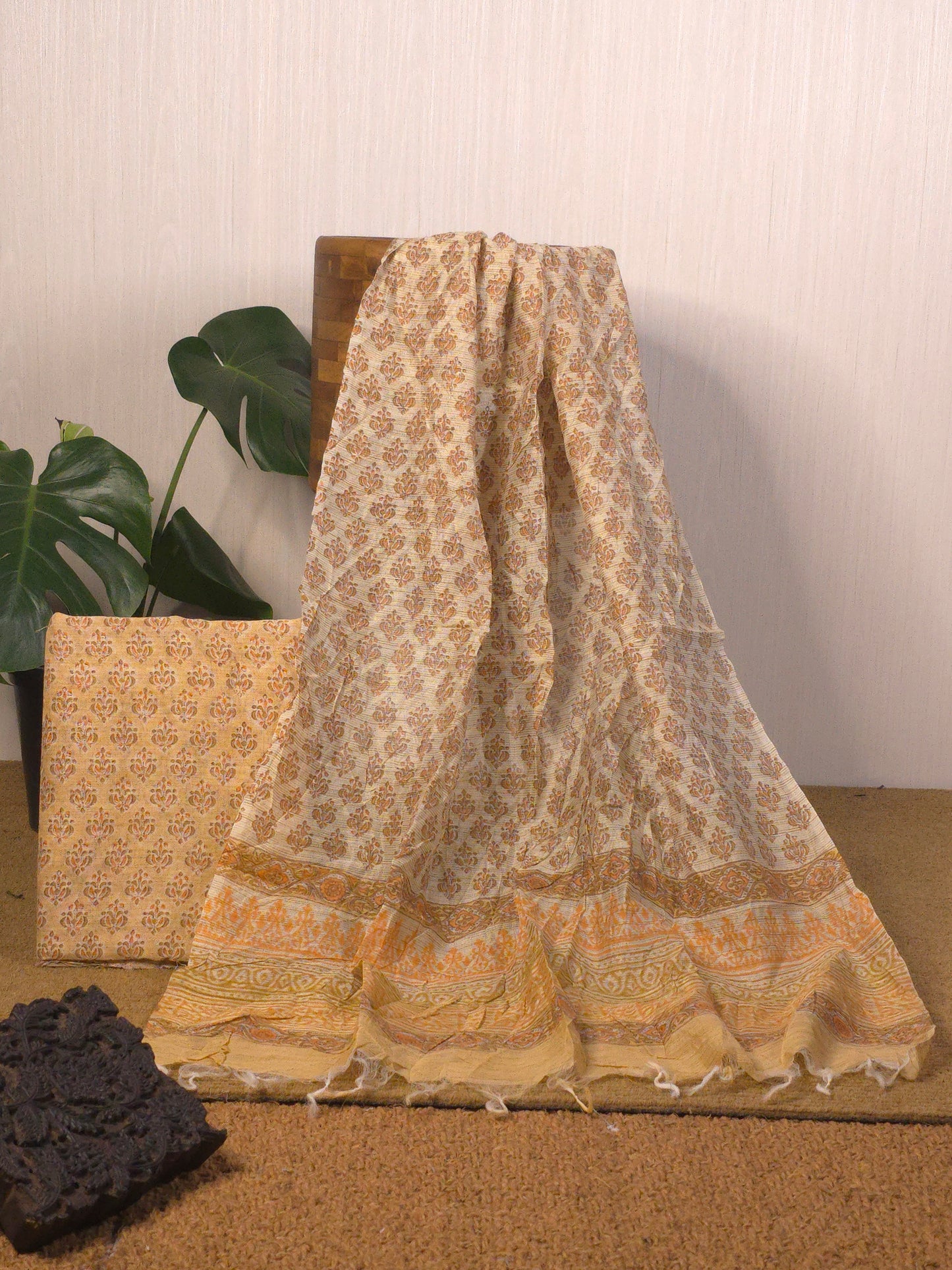 Bhagalpuri cotton suite (top and dupatta only) USS-063 **ready to dispatch**