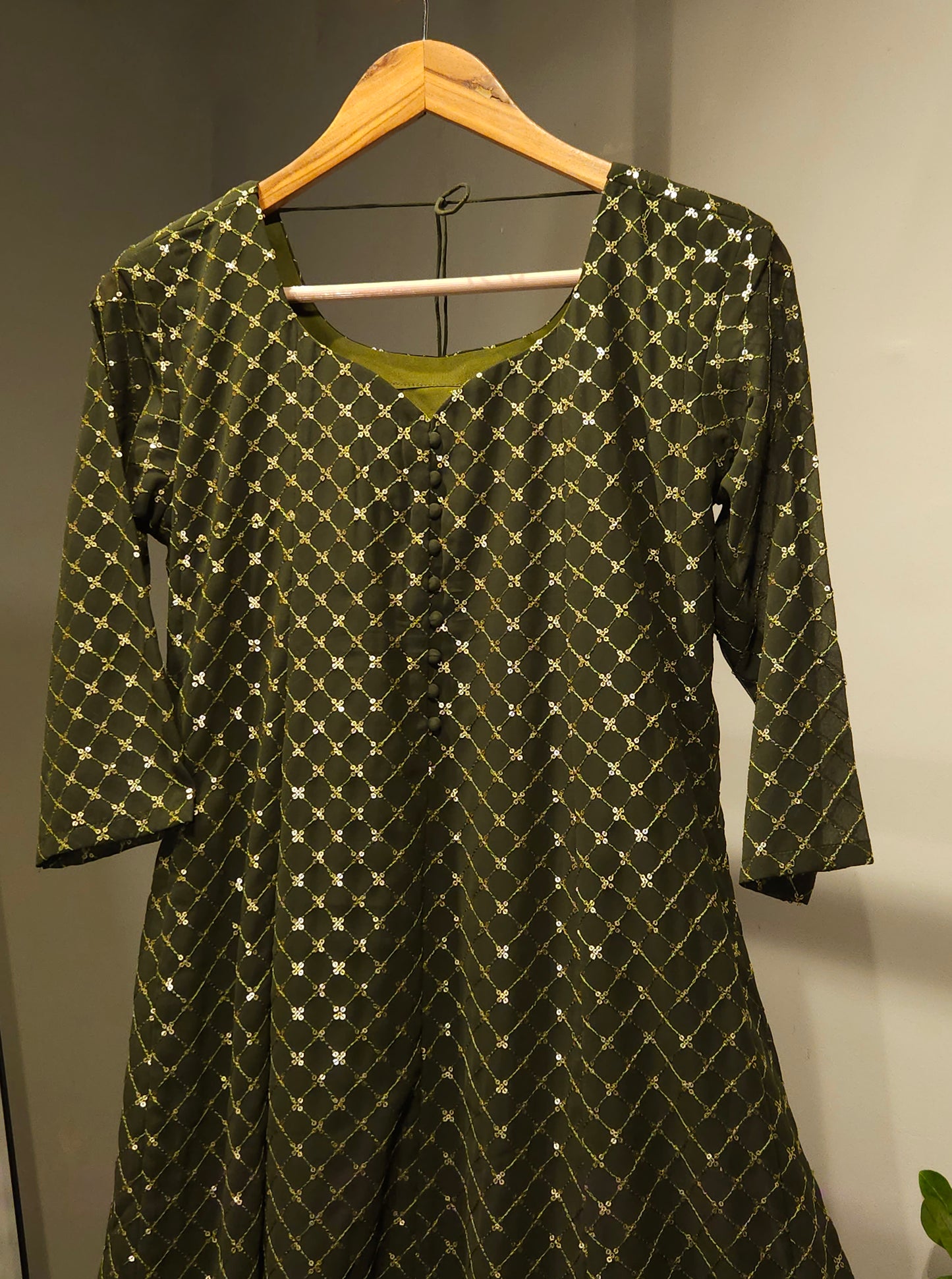 Mehendi shaded designer kurti  MBS-686 ** Ready to dispatch **