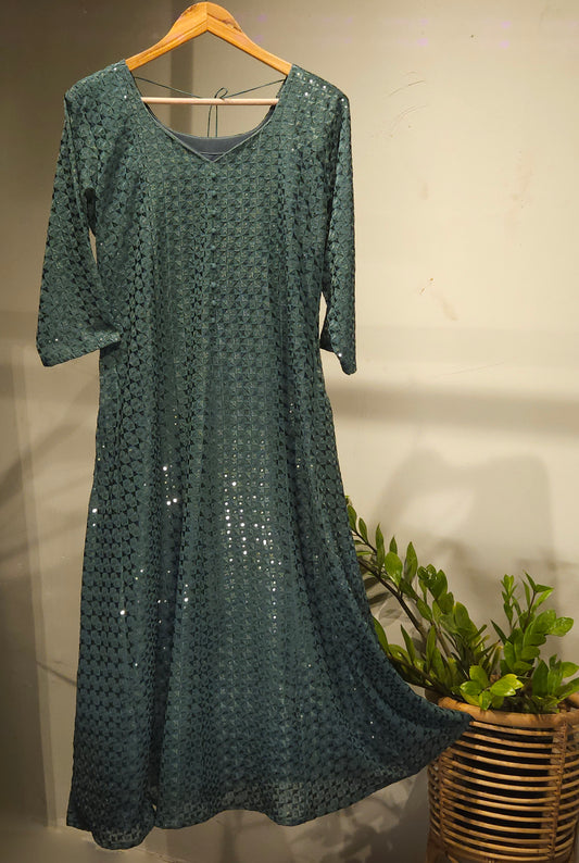 Teal shaded designer kurti  MBS-687 ** Ready to dispatch **