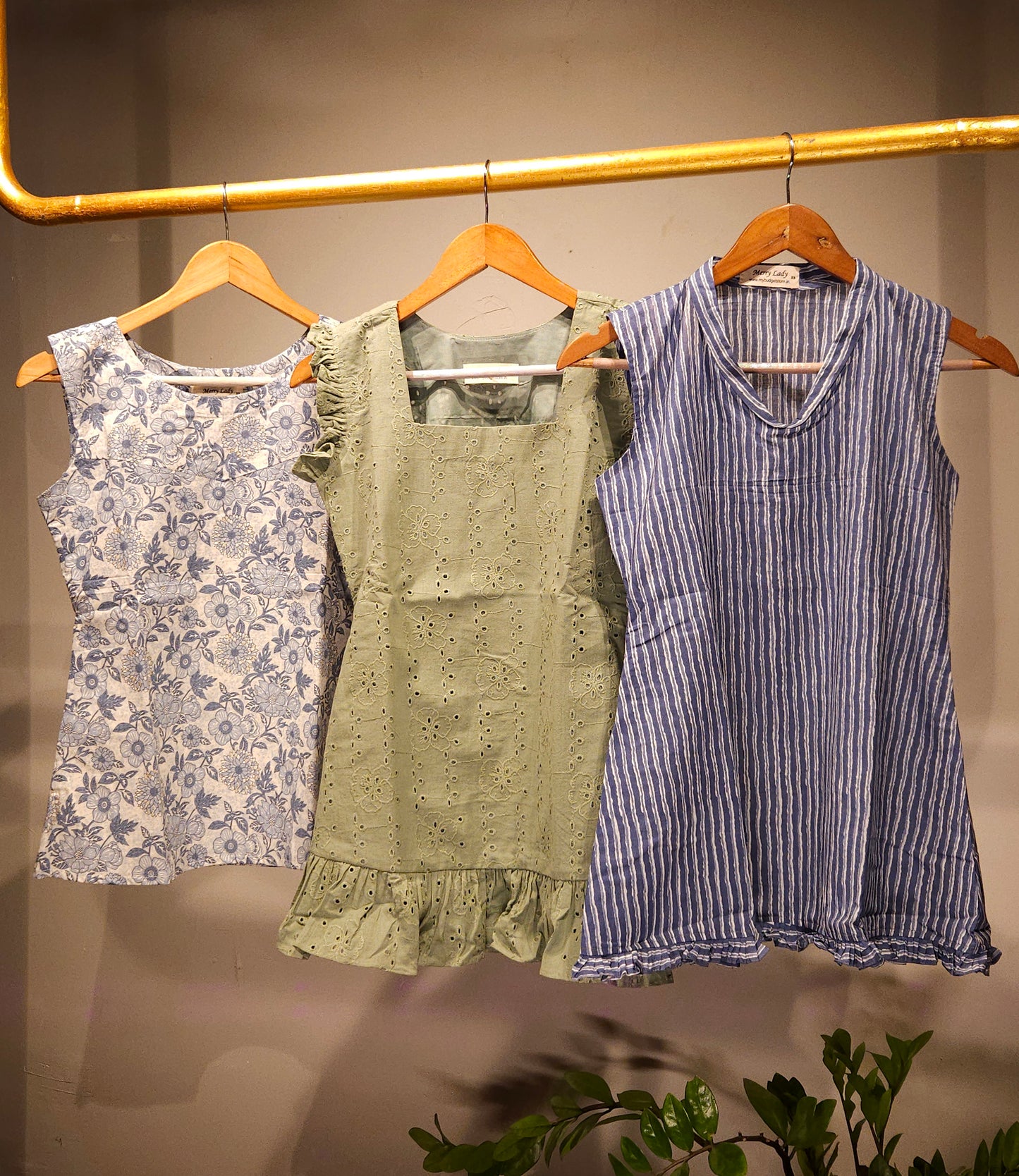 Casual indo western soft cotton tops ( pack of 3) MBS-723 ** Ready to dispatch **