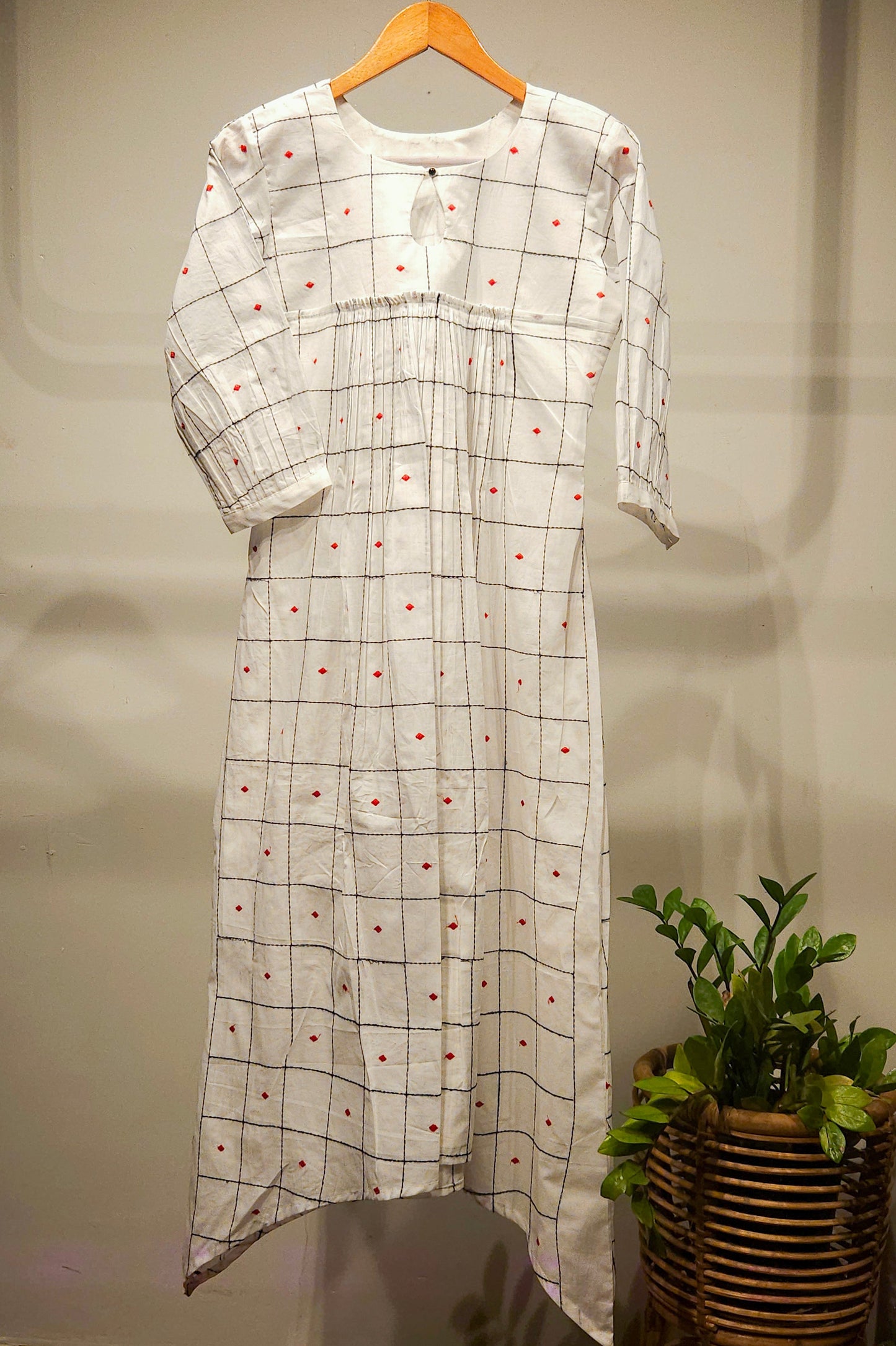 Jaipur cotton lining kurti with all over embroidery detailings MBS-757 ***Ready to dispatch***