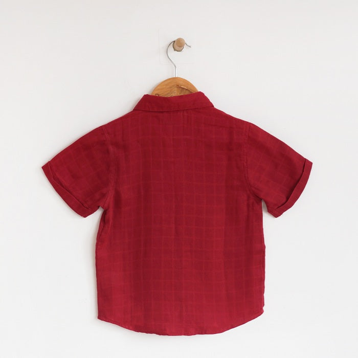 Kids Double cloth shirt with half sleeves