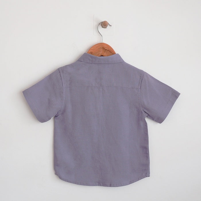 Kids Cotton half sleeve shirt with Contrast