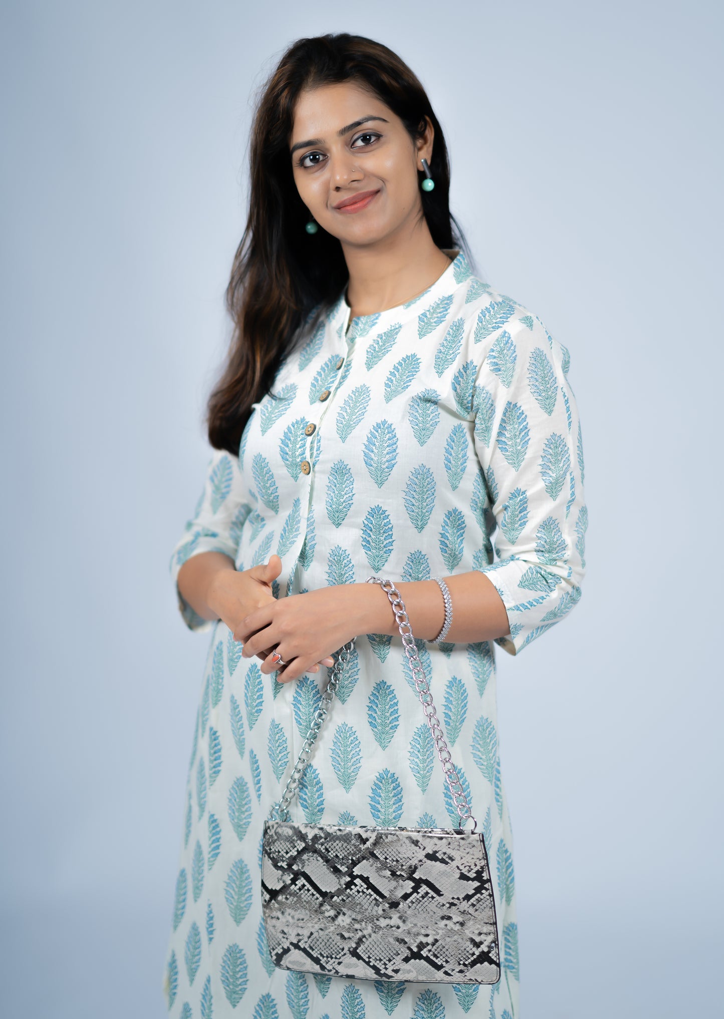 Tropical printed soft Jaipur cotton top and bottom coords MBS-R 111