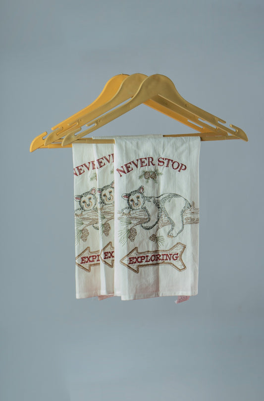 Embroidered towel (bear print)