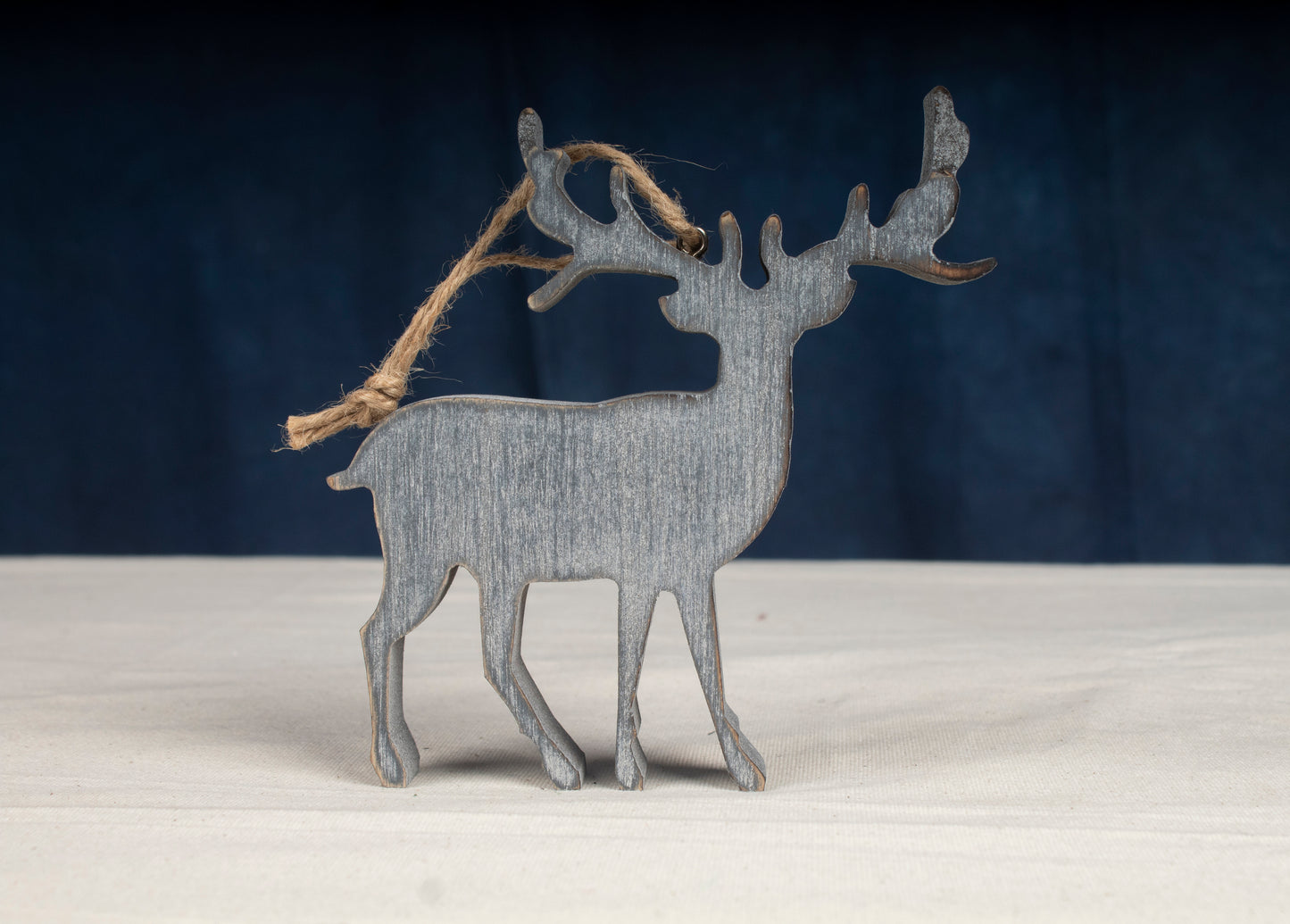 silver wooden reindeer