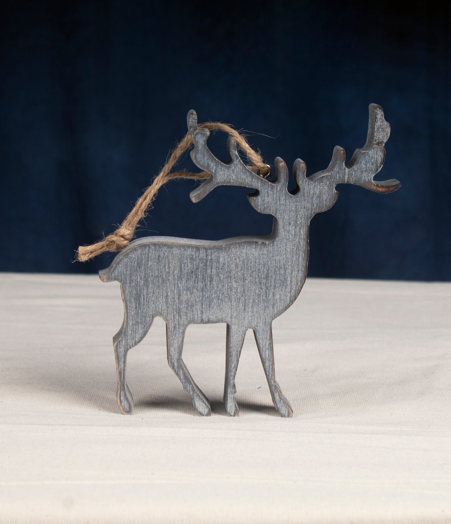silver wooden reindeer