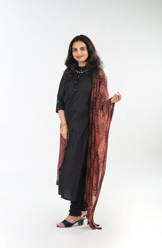 Black club cotton slitted lining kurti MBS-R226 **Ready to dispatch**